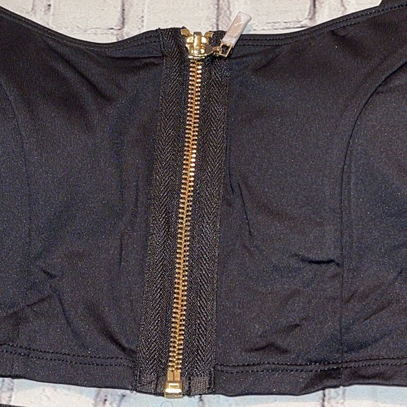 NWT- NAUTICA “La Blanca” shirt tankini Black Size 4 - Picture 4 of 9